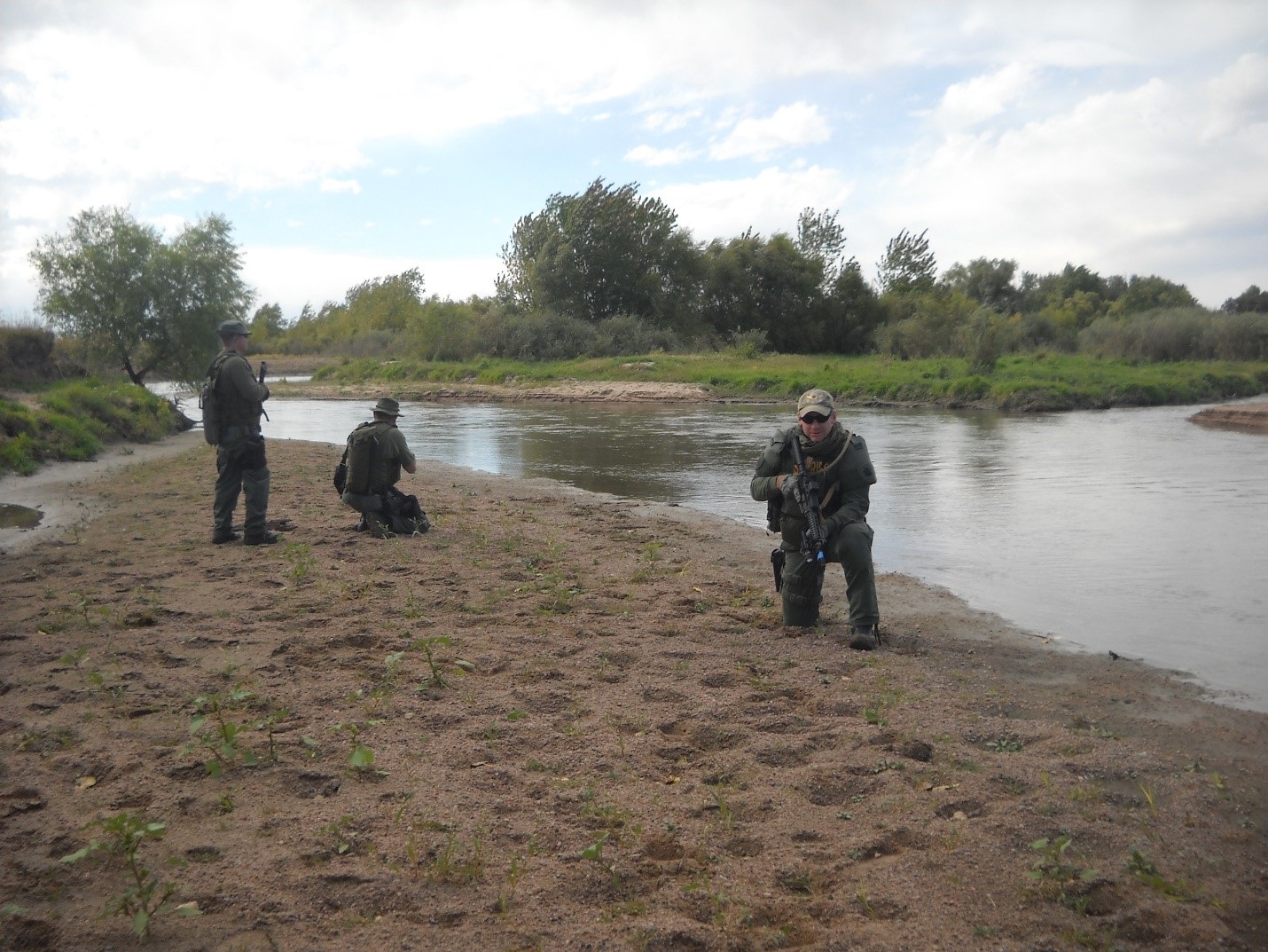 SWAT Team training near South Platte River