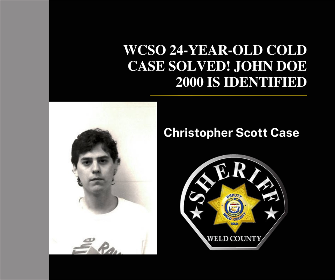 WCSO 24-year-old cold case solved! John Doe 2000 is identified 
